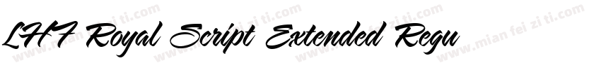 LHF Royal Script Extended Regular字体转换
